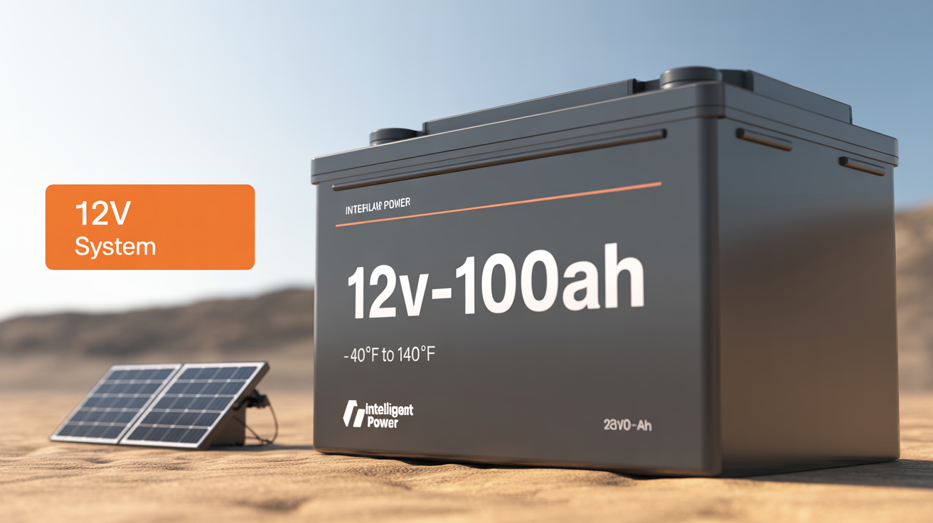 12V 100Ah Wide Temp LiFePO4 battery for backup power, UPS systems, and industrial applications