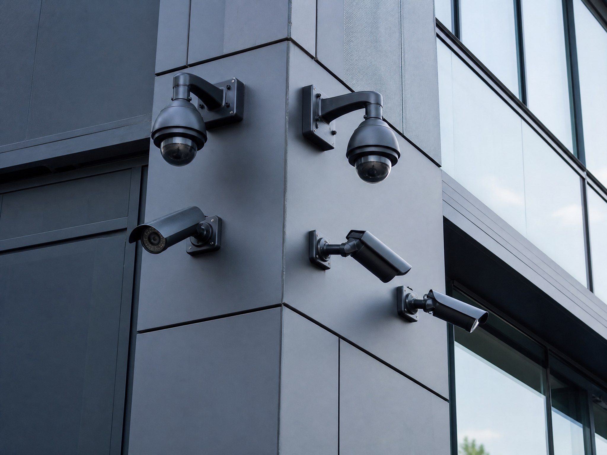 Security camera surveillance system with battery backup